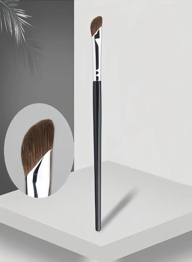 TEONEI Nose Contour Brush Half Fan-Shape Nose Shadow Brush Angled Concealer Brush Under Eye Blushes Highlighter Brushes for Blending Liquid Cream Powder Cosmetics - Image 4