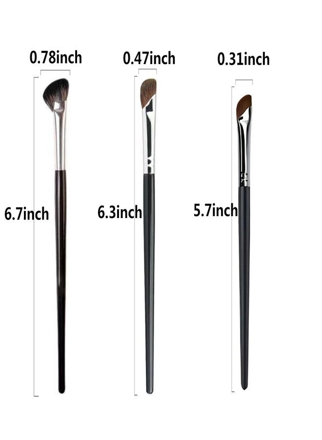 TEONEI Nose Contour Brush Half Fan-Shape Nose Shadow Brush Angled Concealer Brush Under Eye Blushes Highlighter Brushes for Blending Liquid Cream Powder Cosmetics - Image 2