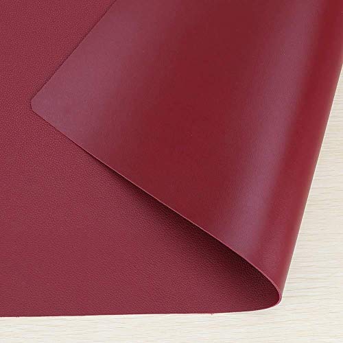 TOMATUS Non-Slip Desk Pad, Waterproof PVC Leather Desk Table Protector, Ultra Thin Large Mouse Pad, Easy Clean Laptop Desk Writing Mat for Office Work/Home/Decor (Wine Red, Pack of 1) - Image 4