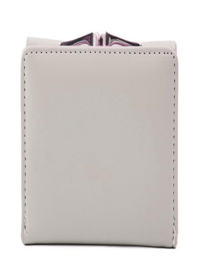 Alexvyan Compact Tri-fold Wallet with Kiss Lock Pocket, PU Leather, Women's Purse Wallet Organizer Female Hand Clutch Women/Ladies/Girls Wallets Credit Card Holder - White - Image 5