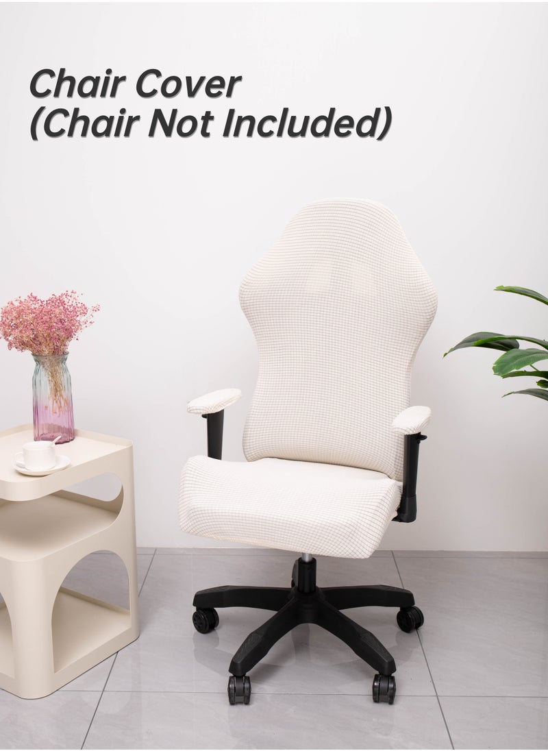 Generic Gaming Chair Covers Slipcovers with Armrest Covers,Stretch Game Computer Office Desk Chair Cover Protector,Soft Polyester Fabric,Rotating Armchair Covers,Without Chair  - Image 1