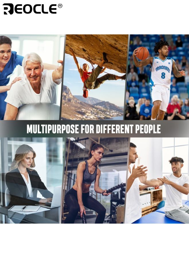 REOCLE Hand Grip Strengthener Trainer Kit with Smart Counter Adjustable Resistance Hand Gripper 11 to 132 LBS Grip Strength Trainer Finger Stretcher Hand Gripper Finger Exerciser for Athletes Men Women - Image 5