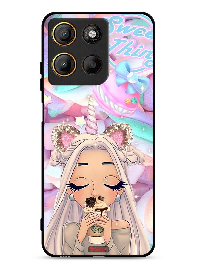Tolwak Motorola Moto G15 Protective Case Cover Sweet Thing