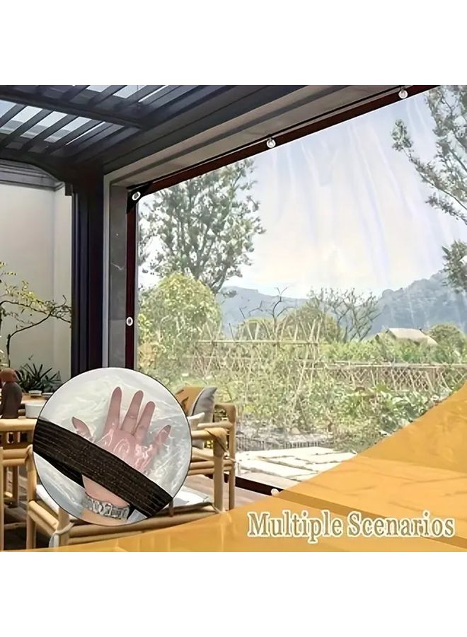 Transparent Rain Cover 118.11 x 157.48 Inch for Patio Porch Greenhouse Camping - Image 5