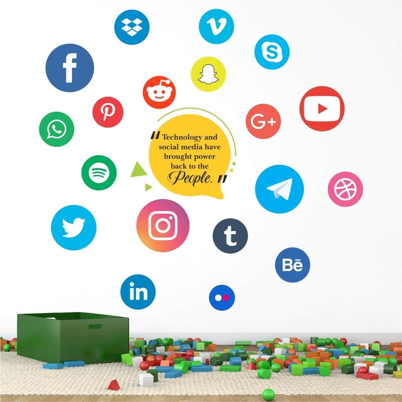 StickMe Social Media Wall Sticker - Image 2