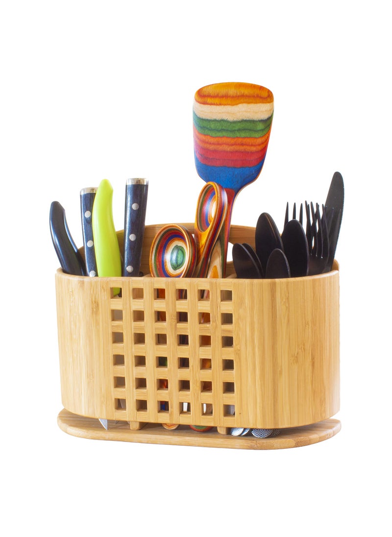 Totally Bamboo Totally Bamboo Eco Utensil Flatware and Cutlery Drying Caddy for Totally Bamboo Eco Dish Drying Rack 