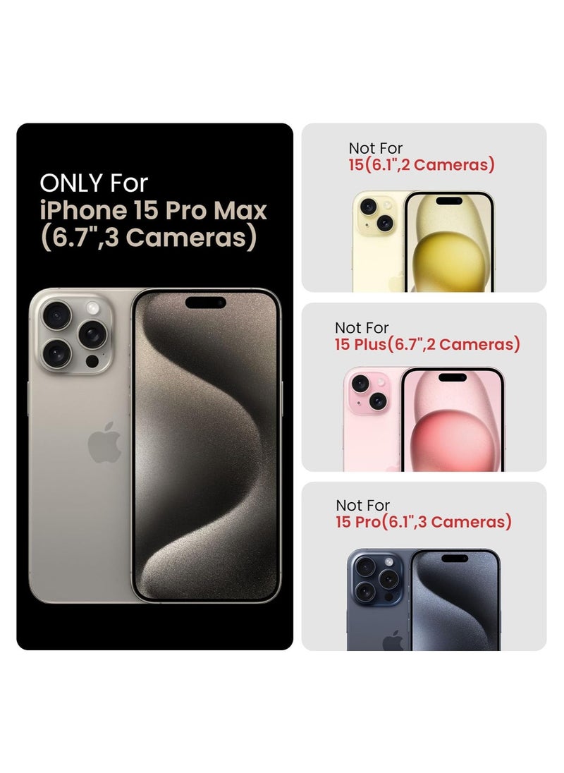 ELTRAZONE - Designed for iPhone 15 Pro Max Case, Silicone Upgraded [Camera Protection] for iPhone 15 ProMax Case with [2 Screen Protectors], Anti-Scratch Microfiber Lining, 6.7 inch, Plum - Image 1