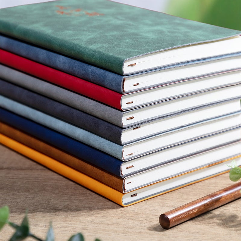 Sheep Skin Notebook Creative Pu Stationery A5 Retro Soft Leather Business Notepad Logo - Image 5