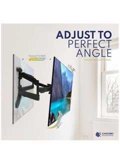 CAROSKI TV Wall Mount - Full Motion TV Mount - Wall TV Bracket Supports 40 To 85 Inches TV Screens Swivel of up to 180 degrees TV Wall Mount  - Image 3