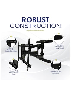 CAROSKI TV Wall Mount - Full Motion TV Mount - Wall TV Bracket Supports 40 To 85 Inches TV Screens Swivel of up to 180 degrees TV Wall Mount  - Image 5