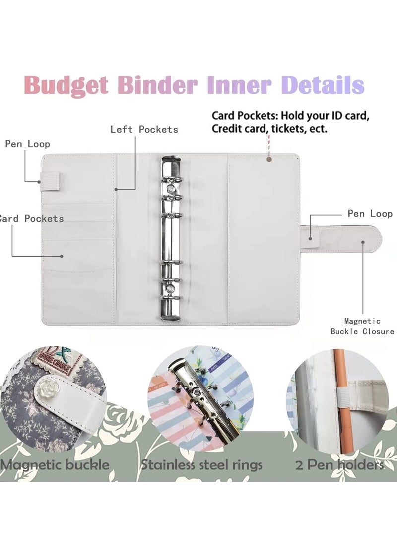 A6 Budget Binder, Cash Envelopes for Budgeting, Organizer with Label Stickers, for Saving  & Financial Management, Envelope Wallet - Image 3