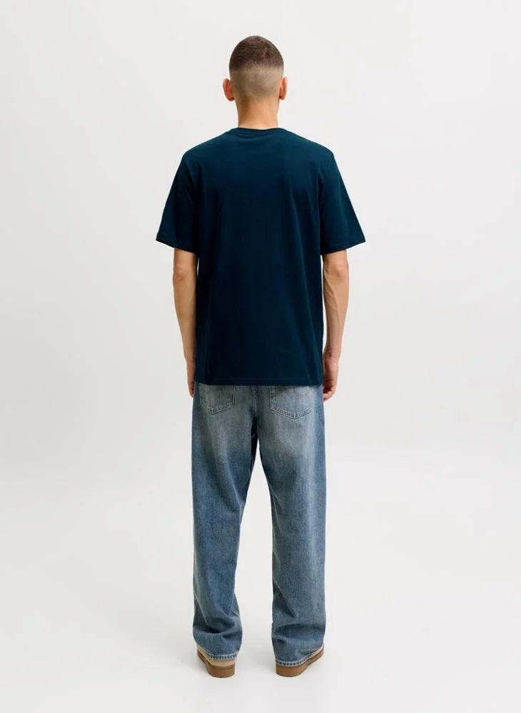 JACK & JONES Casual Regular Fit Crew Neck T-Shirt