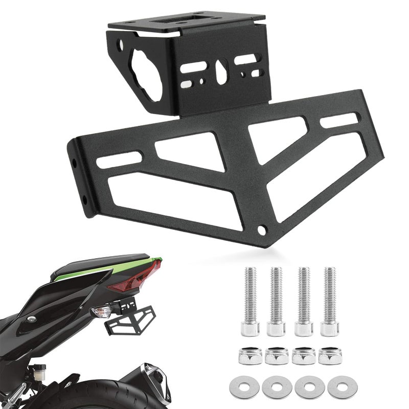 PSLER Rear Mudguard Eliminator License Plate Bracket Holder Tail Tidy for Ninja 400 Z400 250 20182023