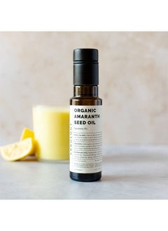 Erbology 100% Organic Amaranth Oil 3.4 fl oz - Cold-Pressed - Premium Food Grade - Rich in Squalene and Vitamin E - Regenerate and Nourish - Non-GMO - No Additives or Preservatives - Recyclable Glass Bottle  - Image 2