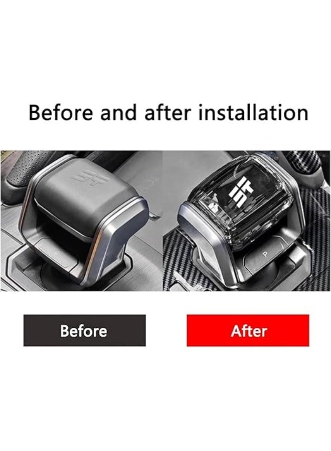 جيتور سر دنده کریستالی، قطعه داخلی خودرو برای تغییر، سازگار با JETOUR T2، سر دنده کریستالی با نورپردازی چندگانه، دسته دنده کریستالی تزئینی ... - Image 4