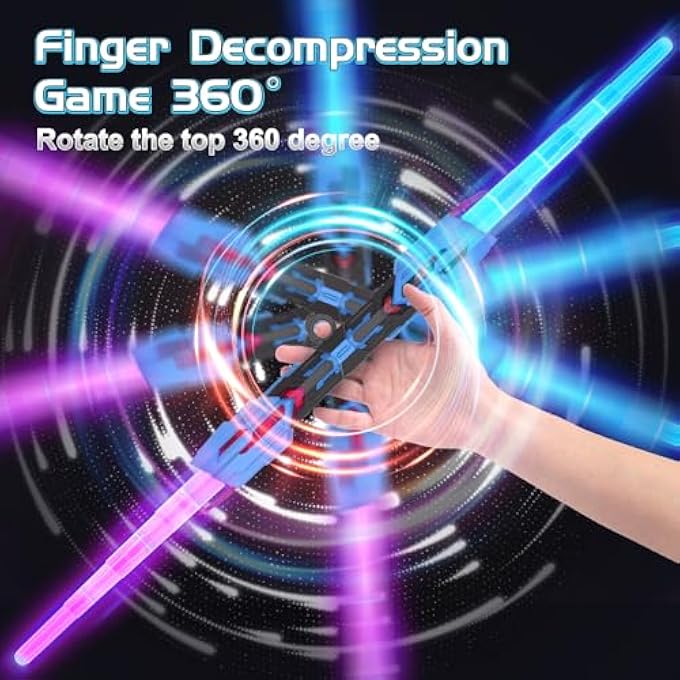 LIGHTSABERS FOR KIDS,2 IN 1 LIGHTSABERS RGB 16 LIGHTS RECHARGEABLE LIGHTS UP SABER WITH FX SOUND AND TELESCOPIC HANDLE BOYS GIFT（BLACK） - Image 4