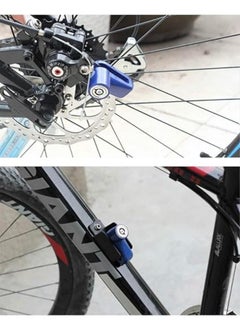 Generic Safety Lock And Anti-Theft Protection, Small Stainless Steel Disc Lock For Motorcycle, Scooter, Roller Wheel Brake Lock And Others-Blue Color  - Image 3