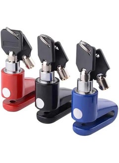 Generic Safety Lock And Anti-Theft Protection, Small Stainless Steel Disc Lock For Motorcycle, Scooter, Roller Wheel Brake Lock And Others-Blue Color  - Image 4
