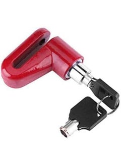 Generic Safety Lock And Anti-Theft Protection, Small Stainless Steel Disc Lock For Motorcycle, Scooter, Roller Wheel Brake Lock And Others-Blue Color  - Image 2