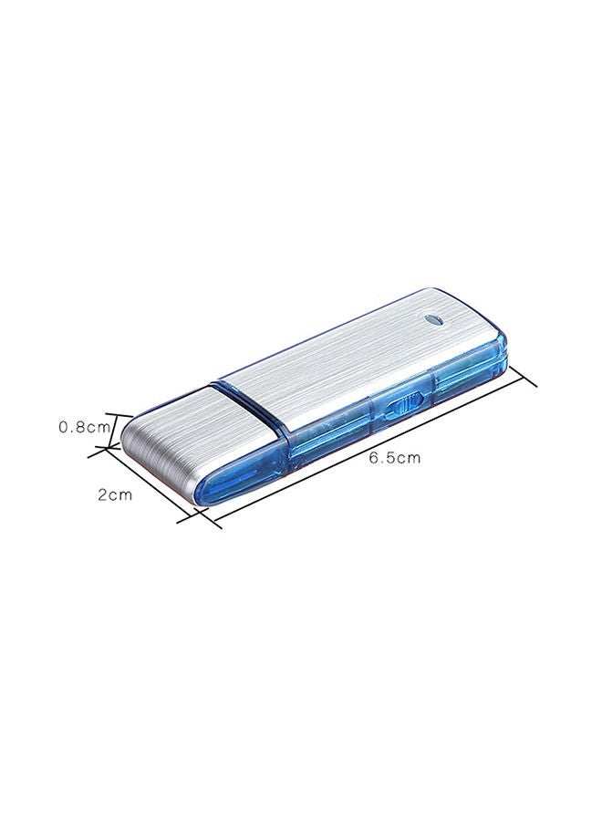 NIBEMINENT USB Voice Recorder OS0714BL Silver/Blue - Image 2