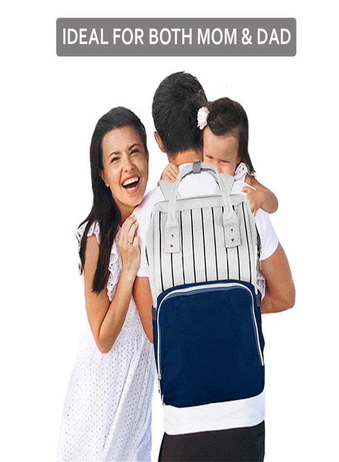 LAEE CUTE baby diaper bag ultra premium diaper bag Maternity bag nappy bags for mothers stylish babies diaper bag (navy) - Image 4