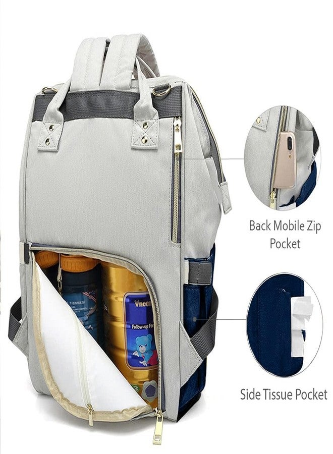 LAEE CUTE baby diaper bag ultra premium diaper bag Maternity bag nappy bags for mothers stylish babies diaper bag (navy) - Image 2