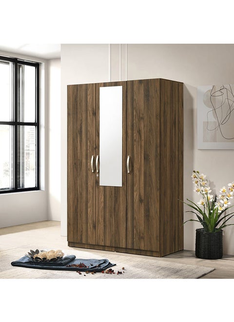 Kulltorp Plus 3-Door Wardrobe With Mirror 52 x 182 x 120 cm