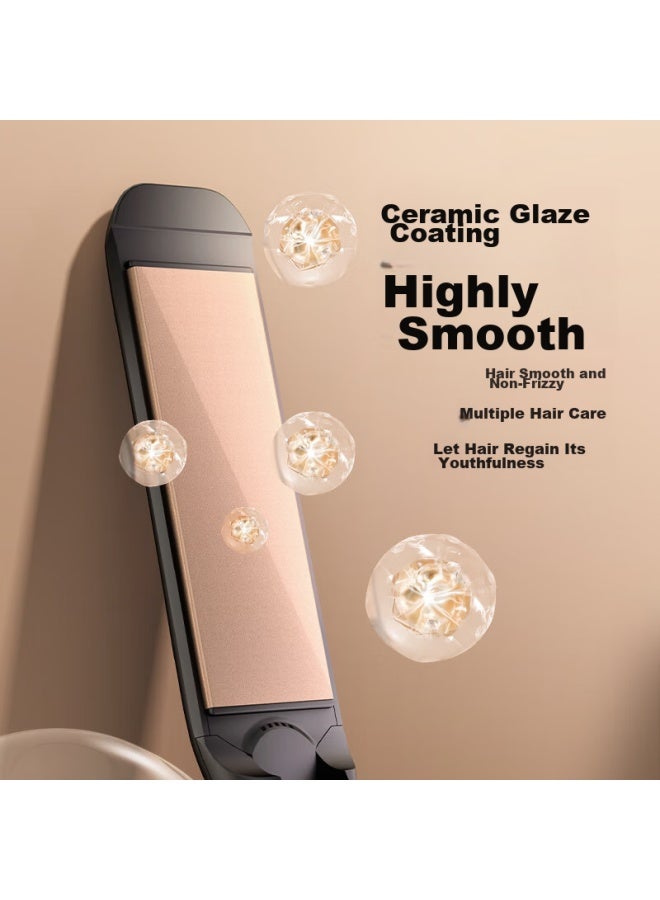 Aux Straight And Curly Hair Iron With Negative Ions For Women, Dual-use Straight And Curly Hair Iron, Wide Hair-protecting Lcd Straight Hair Iron - Image 5