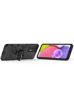 RICOONLINE Protective Phone Casae Cover with Ring Stand for Samsung Galaxy A33 5G Black  - Image 4