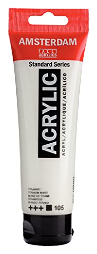 Amsterdam Standard Series Acrylic Tube 120ml Titanium White 105 (17091052) - Image 3