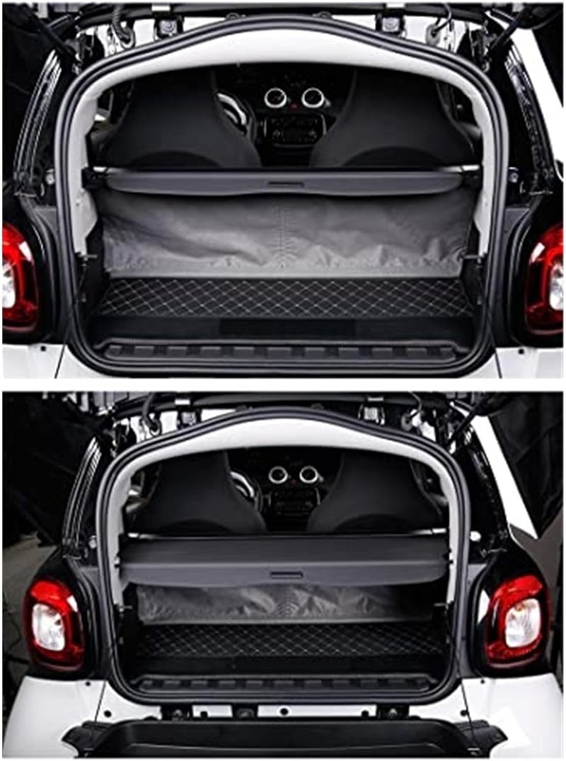 DEMULAX Retractable Trunk Cargo Cover for Smart Fortwo - Image 5