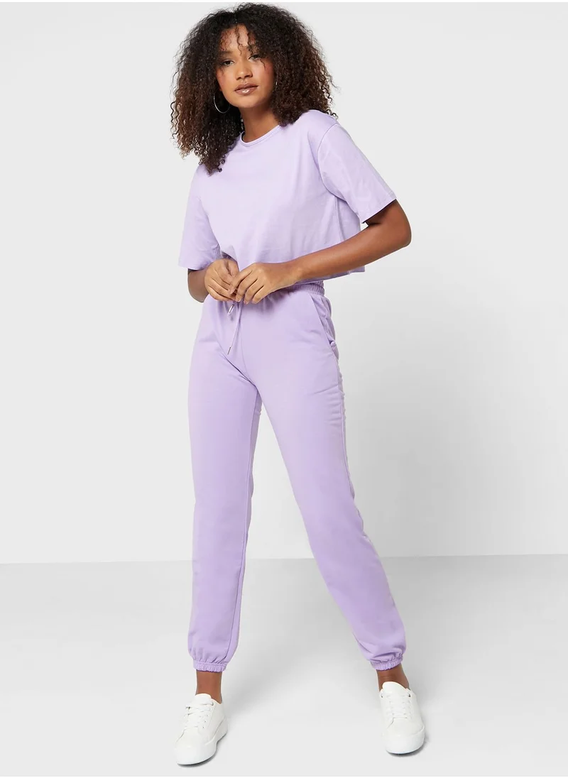 Ginger Basics Cropped T-shirt & Jogger Set