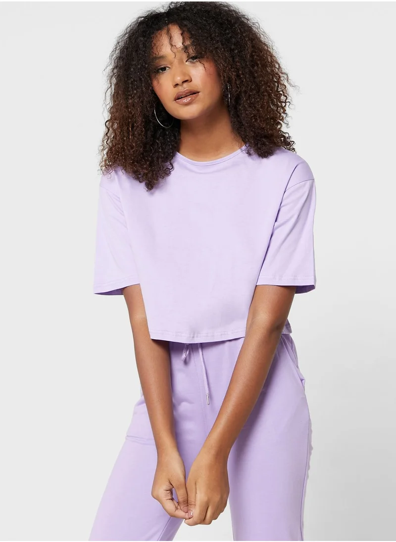 Ginger Basics Cropped T-shirt & Jogger Set