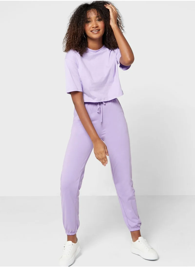 Ginger Basics Cropped T-shirt & Jogger Set
