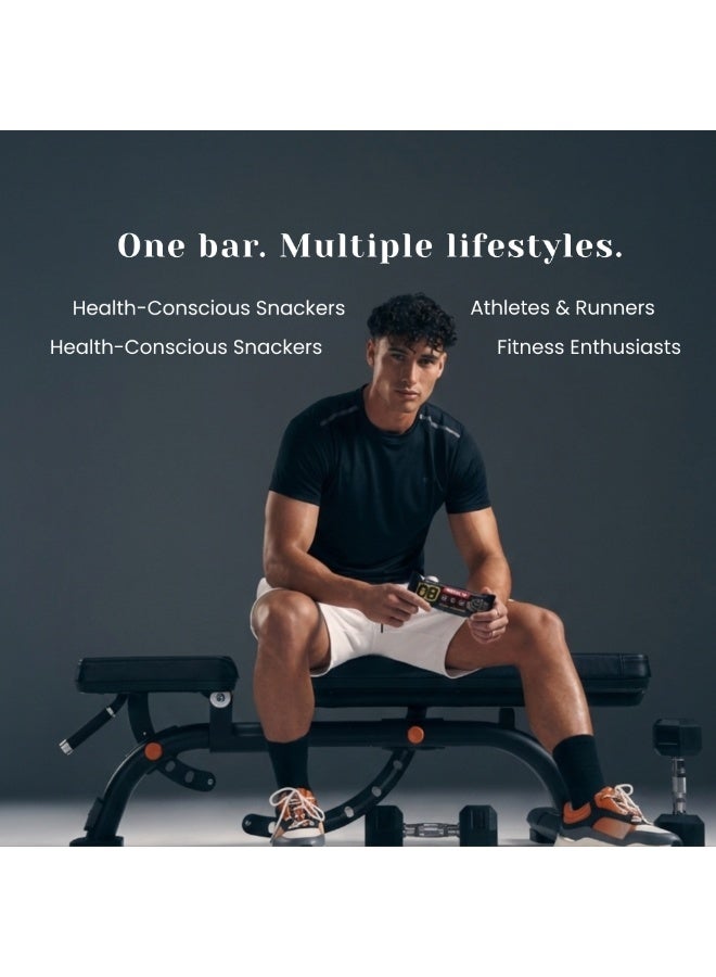 D8 Protein Double Chocolate Bar | 24g Protein Per Bar | No Added Sugar, Gluten Free, Low Calorie | 60g Nutrition Bar for Men & Women | Pack of 6 - Image 5