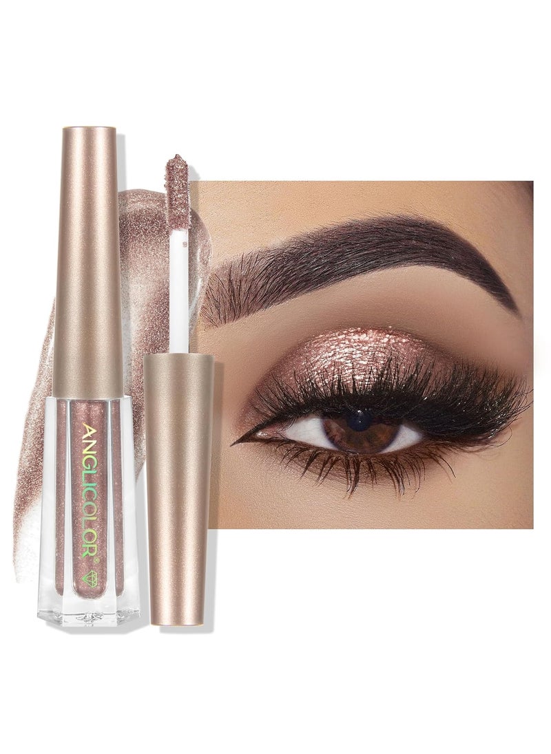 Anglicolor - Glitter Eyeshadow Diamond, Liquid Eyeshadow Long-Lasting Quick-Dry, Lightweight Smooth, Shimmer Eyeshadow, Metals Gloss Sparkling Eyeliner Pen, Cosmetics Gift for Girls and Women - Image 1
