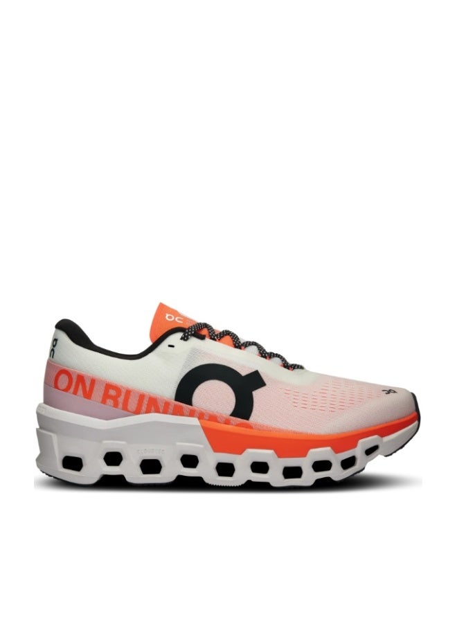 On Running Men's Cloudmonster 2 Running Shoe, Sneakers - Orange/ White - Image 1