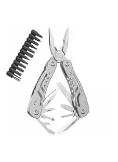 Excefore 14-in-1 Multitool, Professional Stainless Steel Multi Tools with Safety Locking, Professional Stainless Steel Multitool Pliers Pocket Knife, Replaceable Bits Multitools for Outdoor, Camping  - Image 1