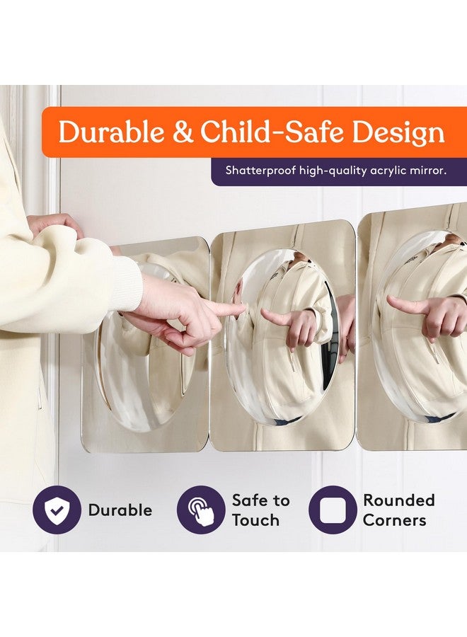 Special Supplies Sensory Bubble Wall Mirror - Interactive Acrylic Mirrors for Wall Decoration and Sensory Toys for Kids Classroom or Home - Room Decor -Visual, Tactile Stimulation - (Pack of 3) - Image 4