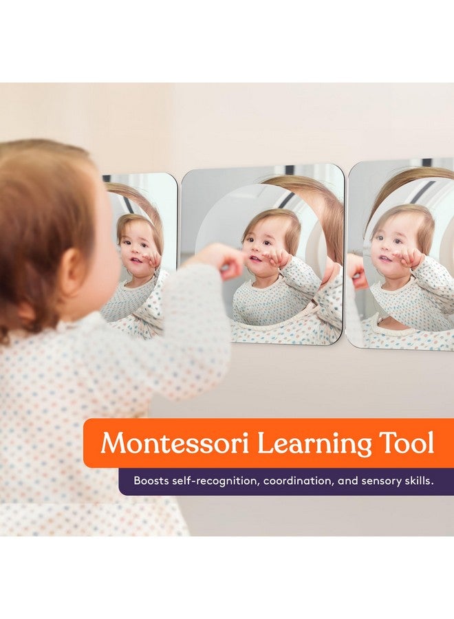 Special Supplies Sensory Bubble Wall Mirror - Interactive Acrylic Mirrors for Wall Decoration and Sensory Toys for Kids Classroom or Home - Room Decor -Visual, Tactile Stimulation - (Pack of 3) - Image 3