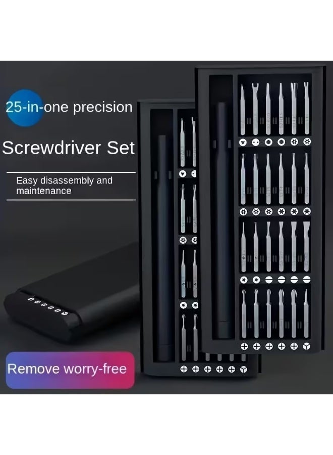 Goolsky مجموعة مفكات دقيقة 24 في 1 مع حقيبة جلدية PU - غير مشحونة، رؤوس سداسية لإصلاح الهواتف الذكية والأجهزة اللوحية - Image 5