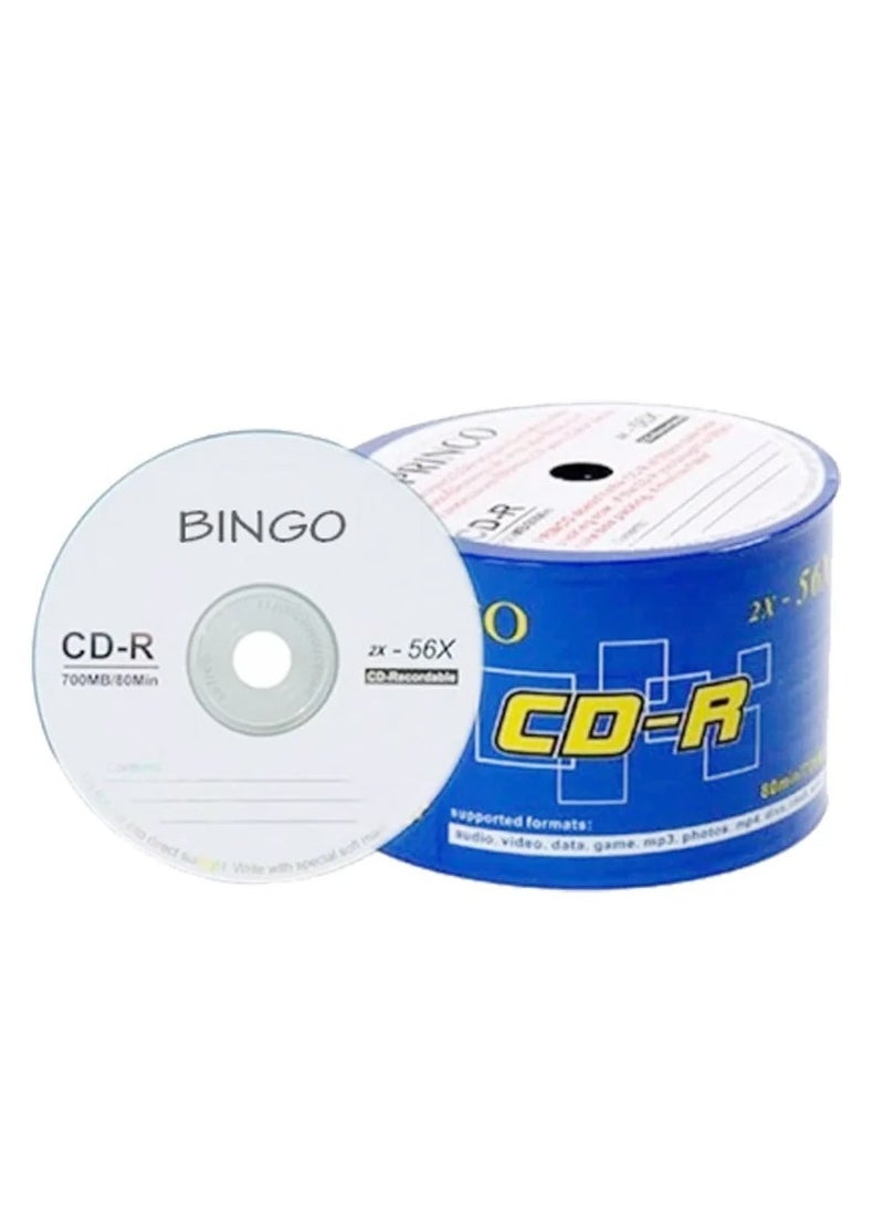 Bingo Bingo Media CD 50 pieces of readable size 700 MB type 2X - 56X 80min 700mb taiwan  - Image 1