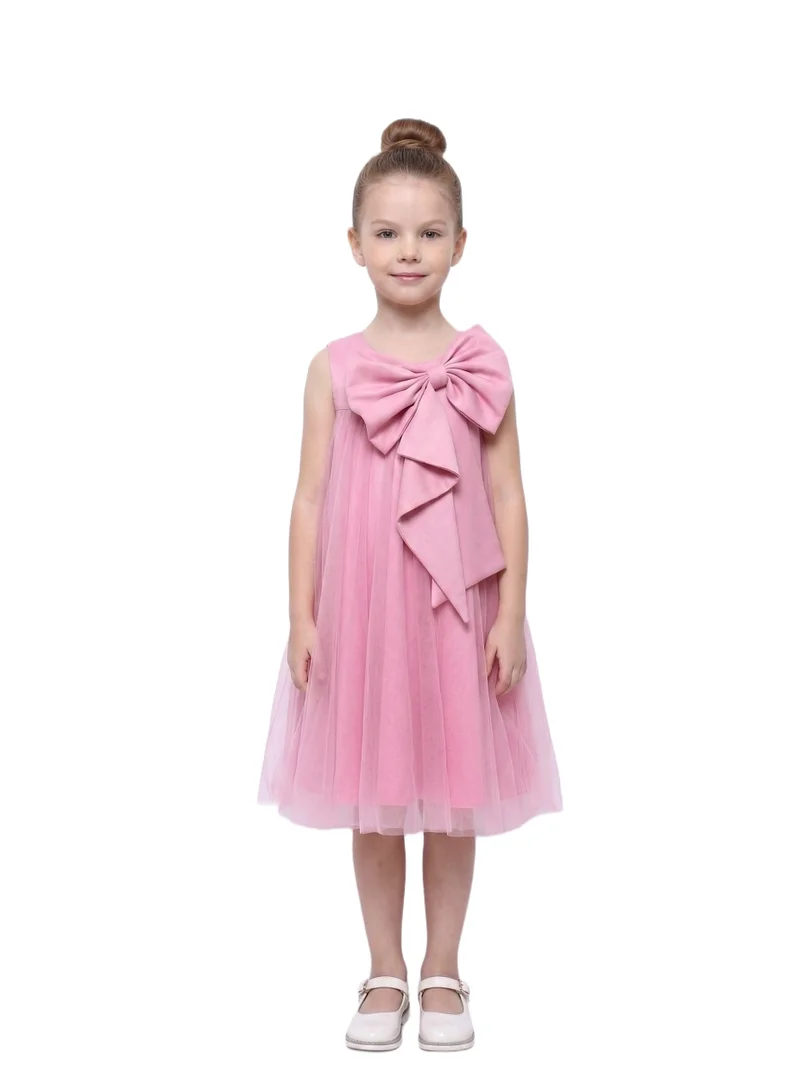 بيداني One-Shoulder Pink Tulle Party Dress