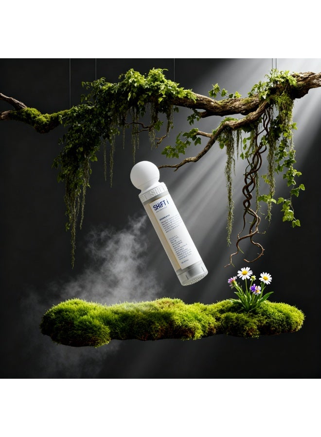 شفت رأس دش محمول مع فلتر استحمام الغابة، مجموعة من 3 قطع، يزيل رواسب الكلور والروائح الكريهة، يرطب البشرة الجافة، يحمي الشعر بترطيب طبيعي، تركيب سهل في 30 ثانية للحمام والسفر - Image 1