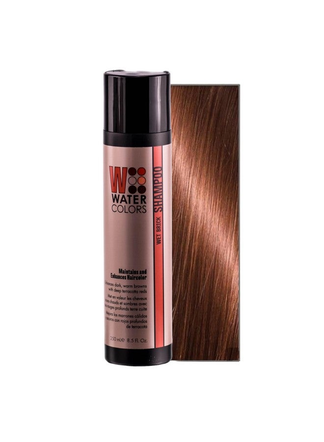 Watercolors Atercolors Color Depositing Sulfate & Paraben Free Shampoo Maintains & Enhances Haircolor Wet Brick 8.5 Oz. - Image 1