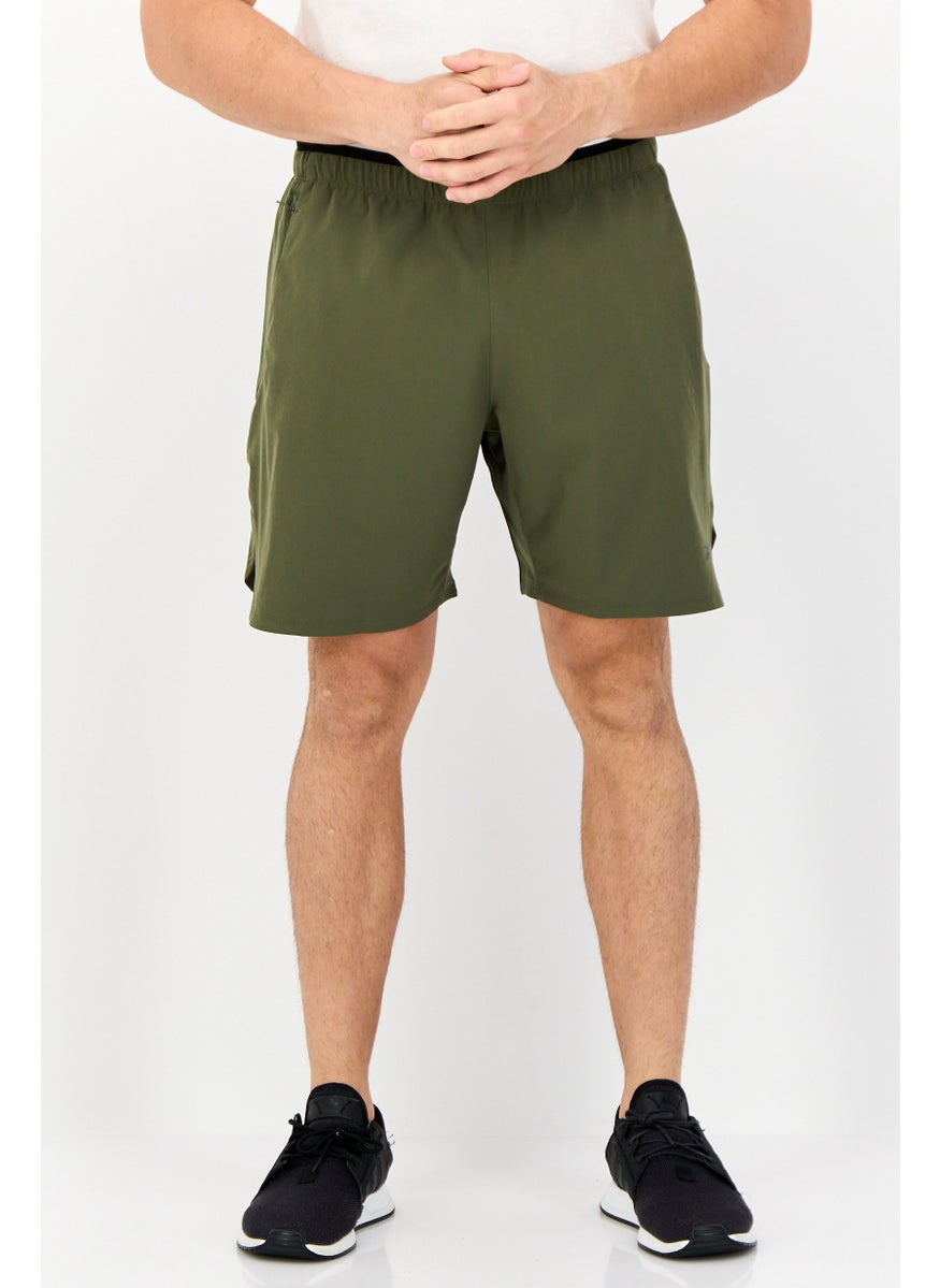 Reebok Men Sportswear Fit Training Shorts, Dark Olive  - Image 1