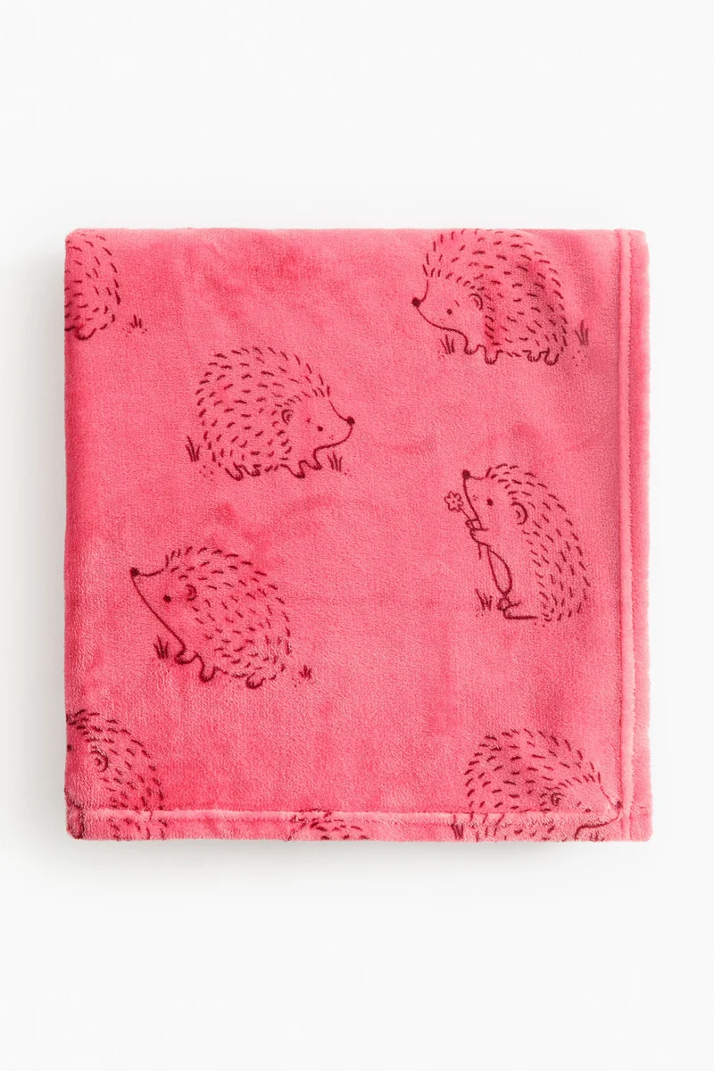 H&M Patterned fleece blanket