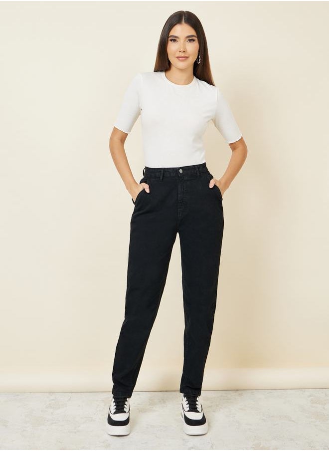 Styli High Rise Straight Leg Jeans  - Image 2
