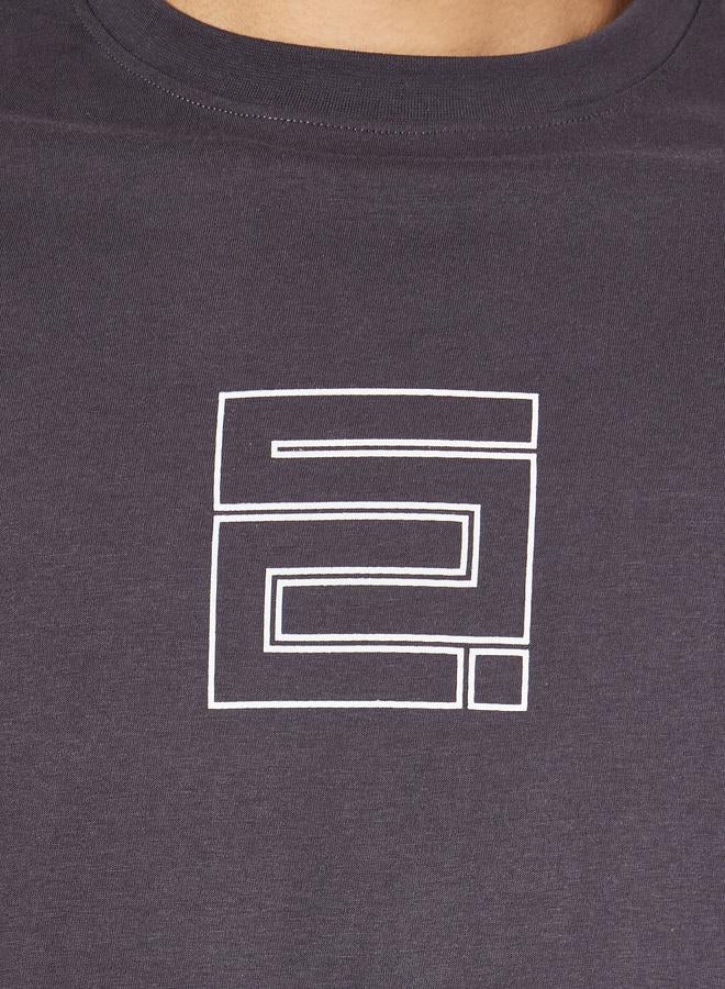 Styli Styli Chest Graphic Compact Jersey Boxy T-Shirt  - Image 3