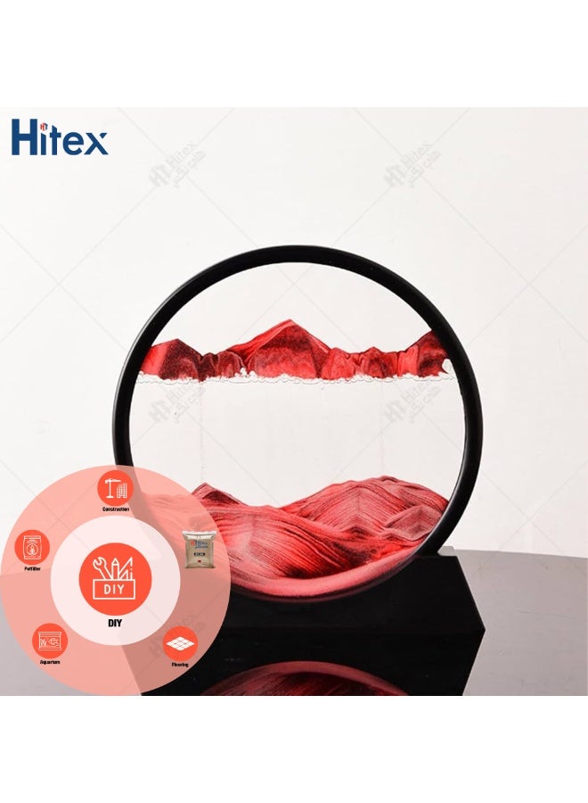 هيتكس رمل أحمر طبيعي متعدد الاستخدامات، للحرف اليدوية، والبناء، والديكور، وحشو المزهريات، والعلاج، والمشاريع المنزلية، والأرضيات، ومزيج التربة للنباتات العضوية، والديكور الداخلي والخارجي | 5 كجم - Image 4